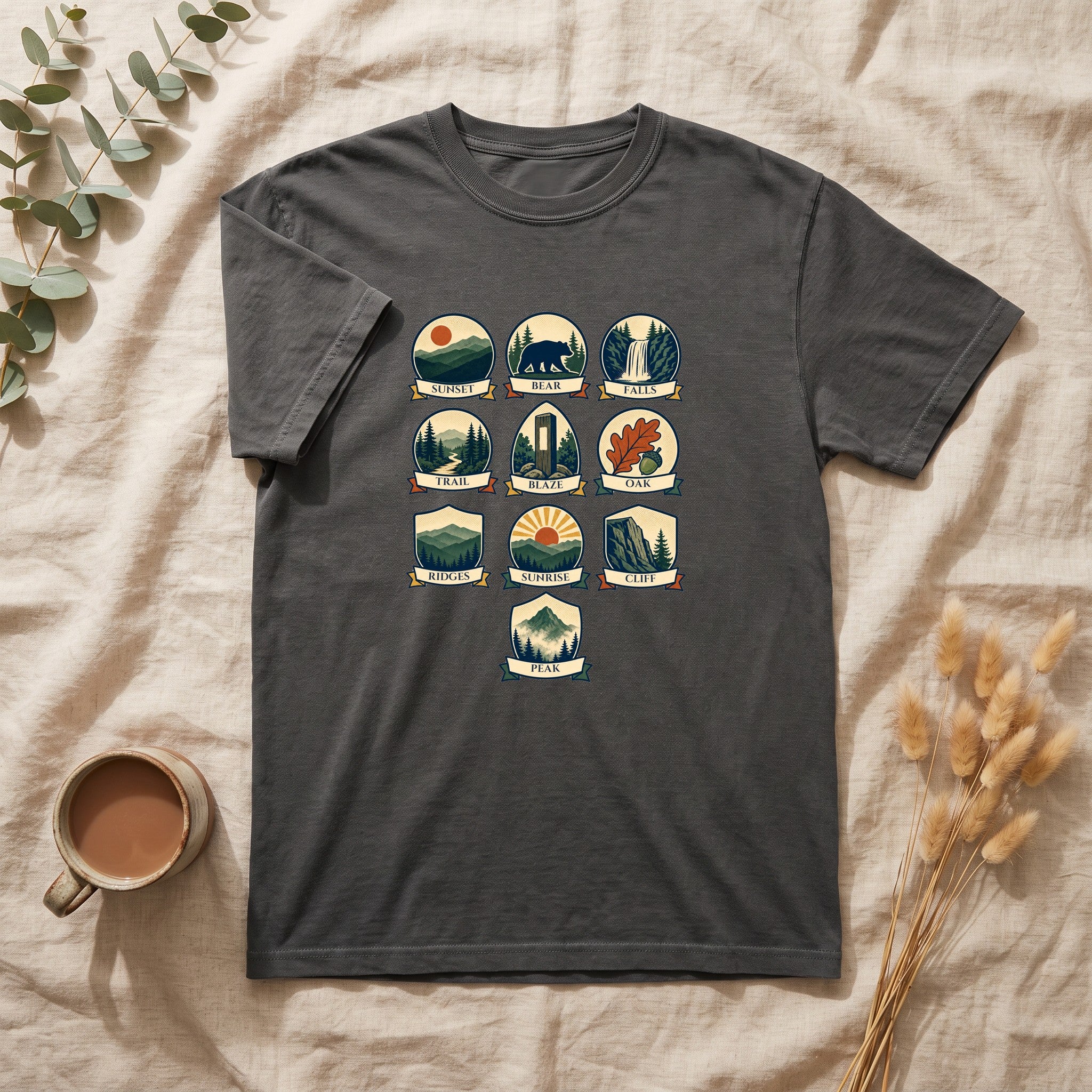 Appalachian Trail Shirt, Hiking Badge Tee, AT Thru Hiker Gift, Retro Adventure Nature Sweatshirt
