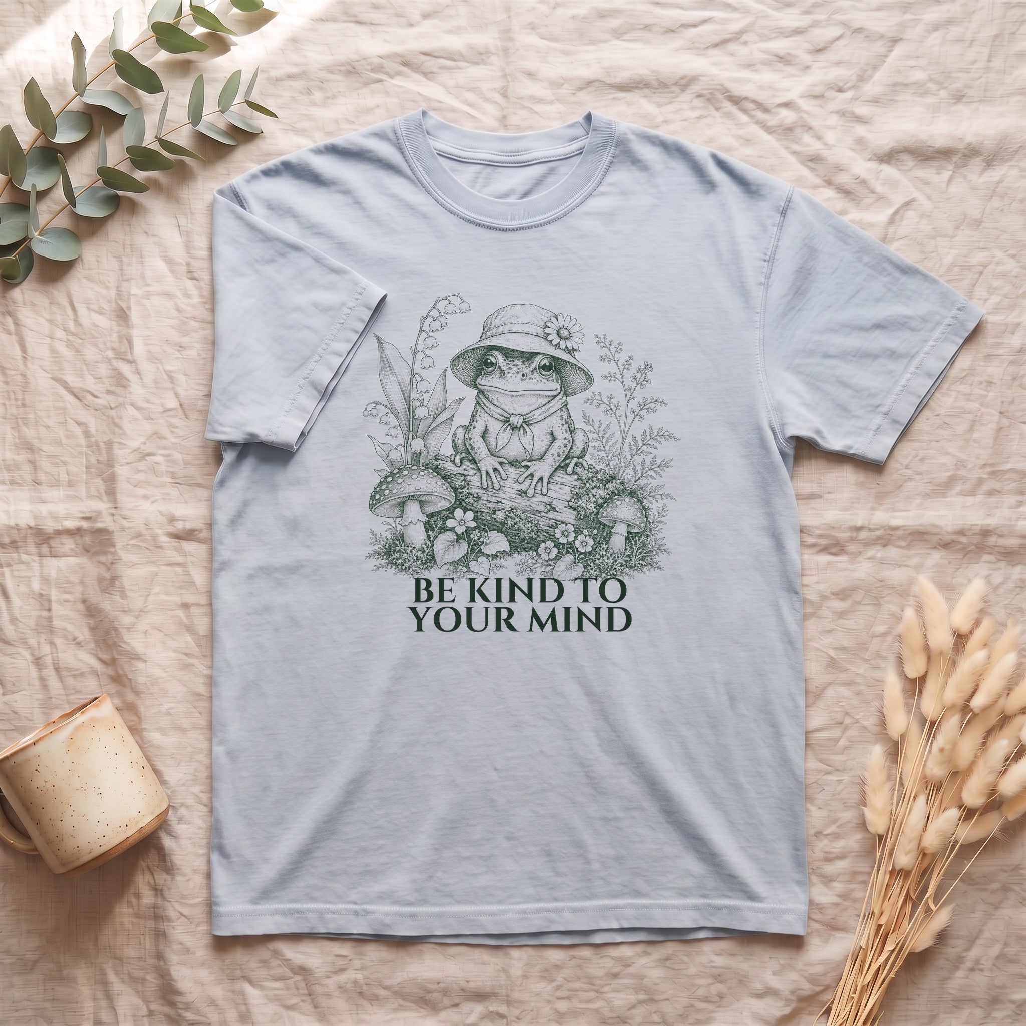 Be Kind To Your Mind Shirt, Cute Frog Tee, Mental Health Awareness Gift, Kawaii Frog Sweatshirt