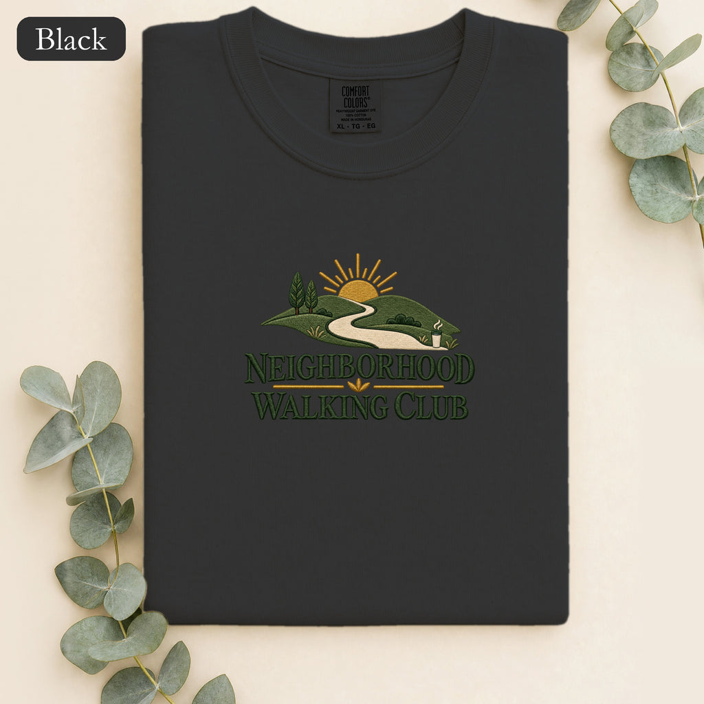 Neighborhood Hiking Club Graphic Shirt | Faux Embroidery