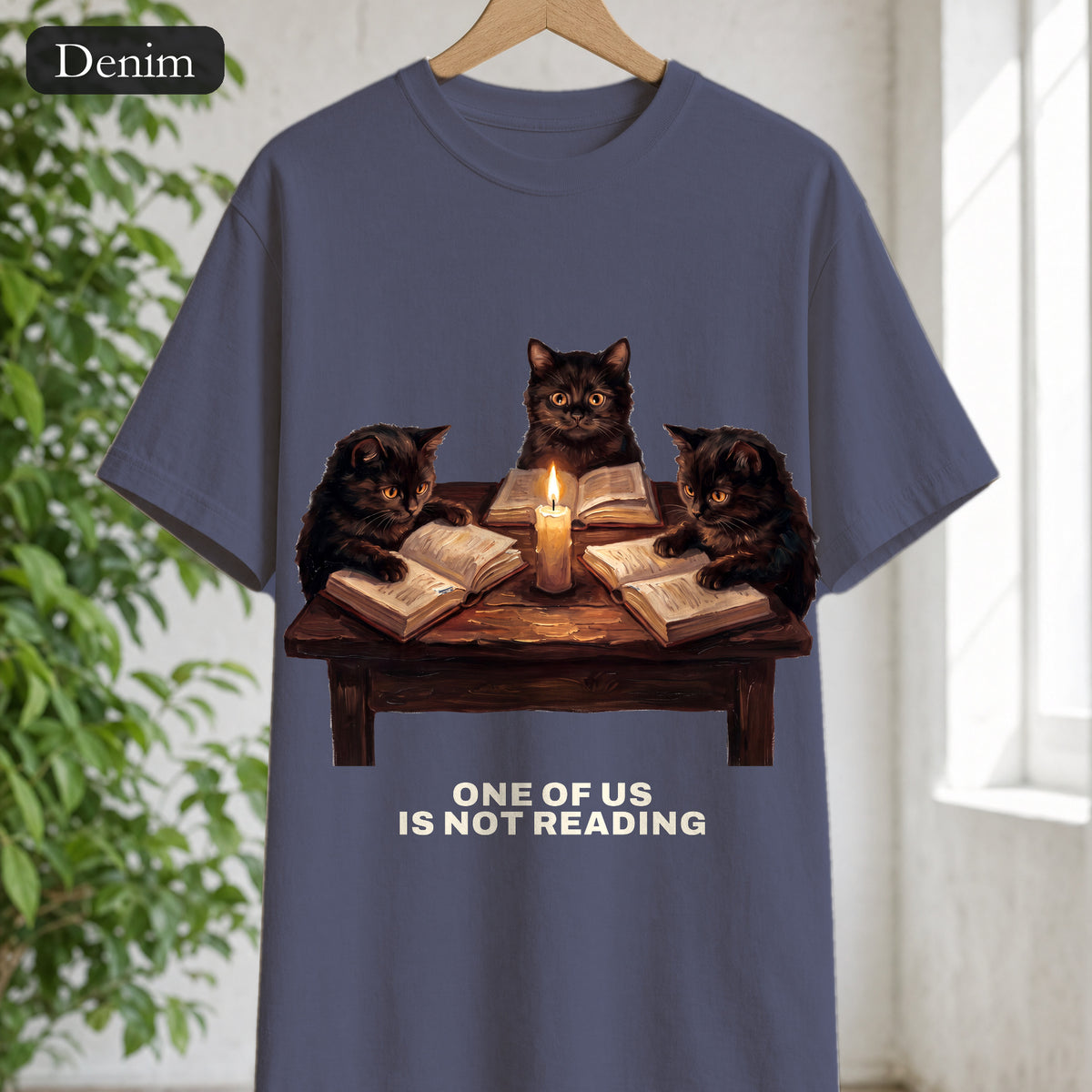 Book Club Cats Shirt, One Of Us Is Not Reading Tee, Funny Book Club Group Tee, Reader Cat Lover Gift