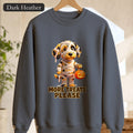 More Treats Please Mummy Dog Sweatshirt, Funny Halloween Dog Crewneck, Cute Trick or Treat Sweatshirt, Dog Mom Halloween Gift
