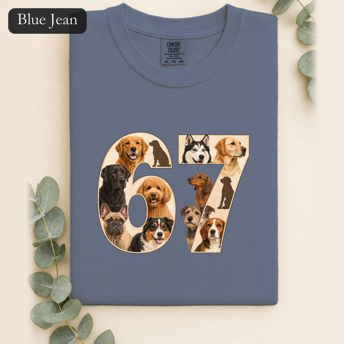67 Dogs Shirt, Funny 67 Meme Dog Tee, Trendy Dog Number Gift, Dog Lover Sweatshirt