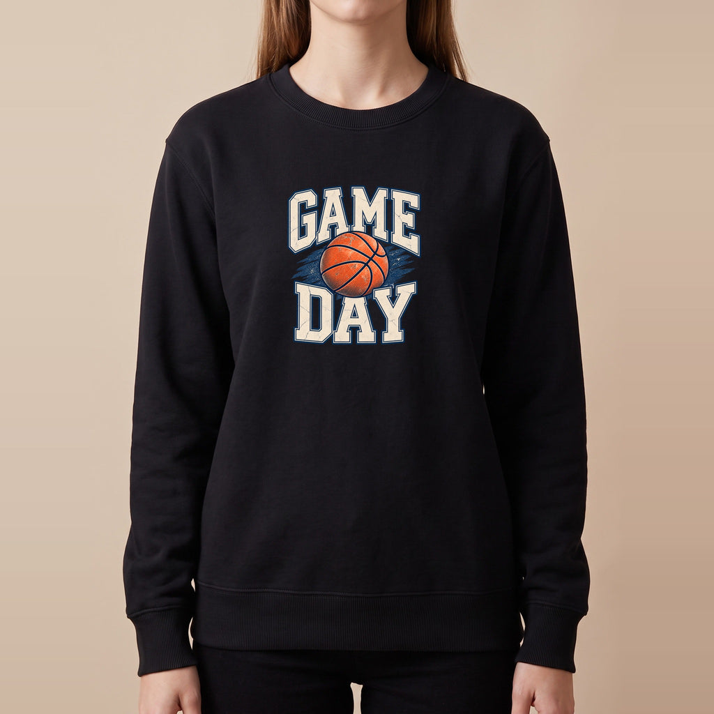 Game Day Basketball Crewneck Sweatshirt. Basketball Fan. Basketball Dad Sweatshirt. Basketball Mom Sweatshirt.
