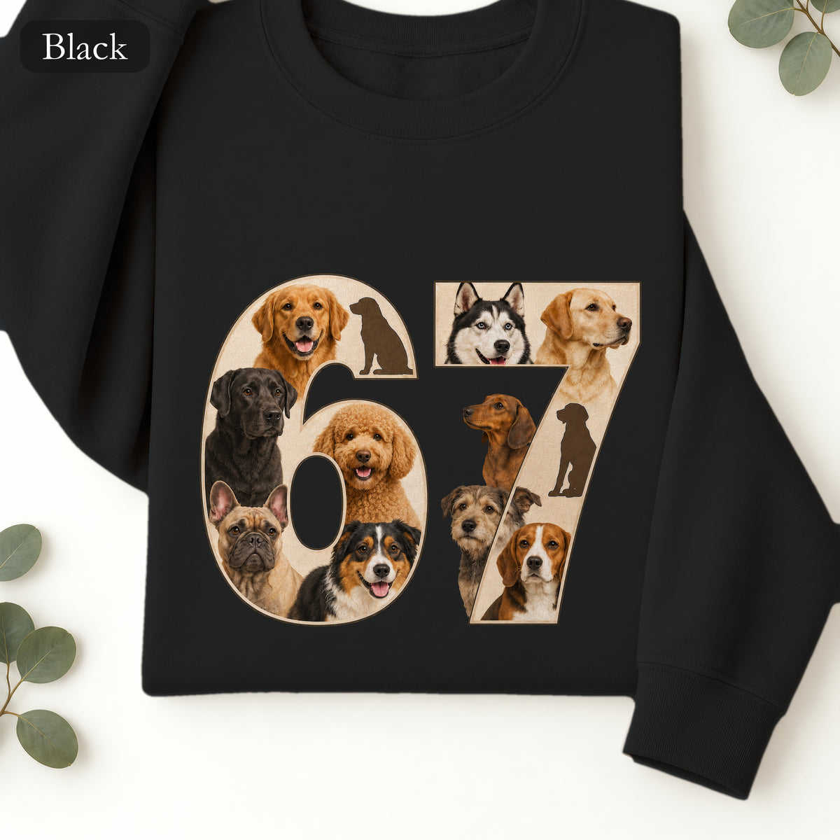 67 Dogs Shirt, Funny 67 Meme Dog Tee, Trendy Dog Number Gift, Dog Lover Sweatshirt
