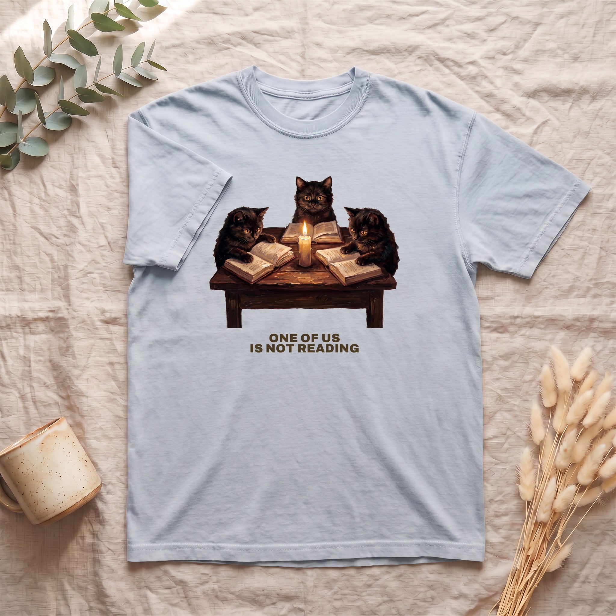 Book Club Cats Shirt, One Of Us Is Not Reading Tee, Funny Book Club Group Tee, Reader Cat Lover Gift