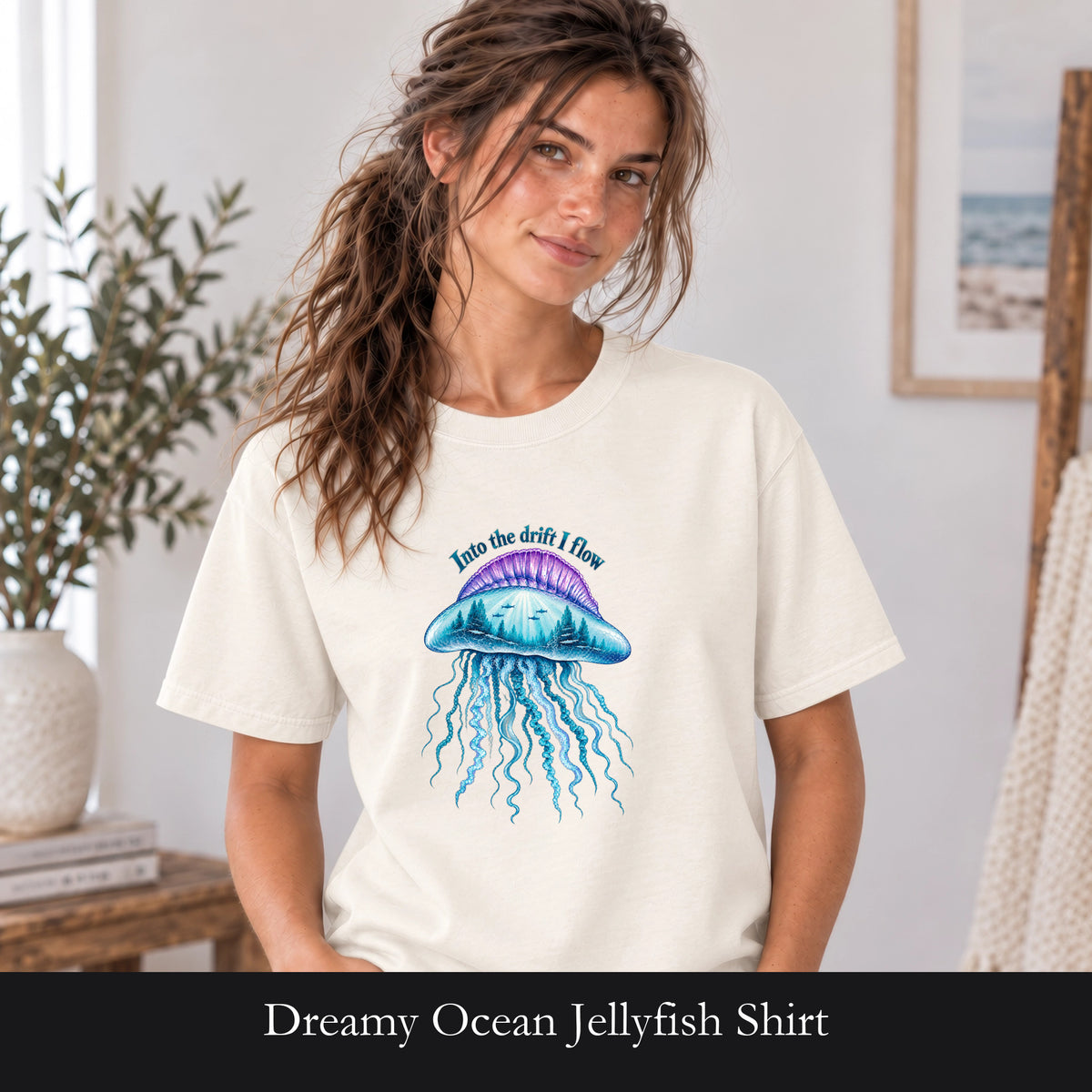 Dreamy Ocean Jellyfish Shirt | Ocean Glow Illustration