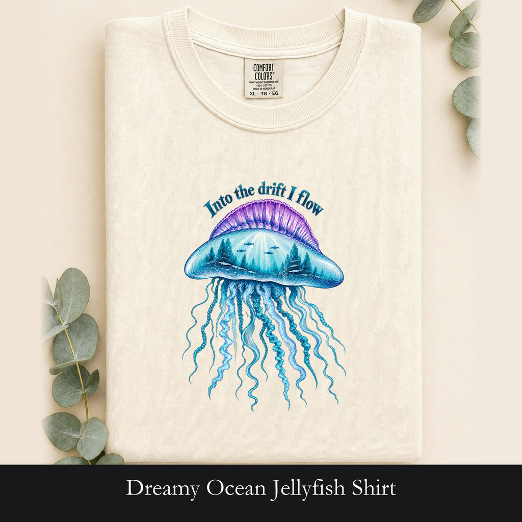 Dreamy Ocean Jellyfish Shirt | Ocean Glow Illustration