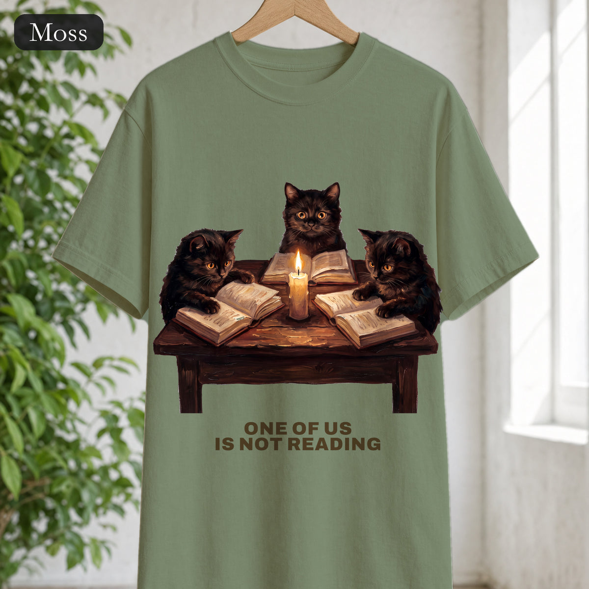 Book Club Cats Shirt, One Of Us Is Not Reading Tee, Funny Book Club Group Tee, Reader Cat Lover Gift