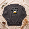 Zero Ducks Given sweatshirt | Funny duck illustration, sarcastic slogan