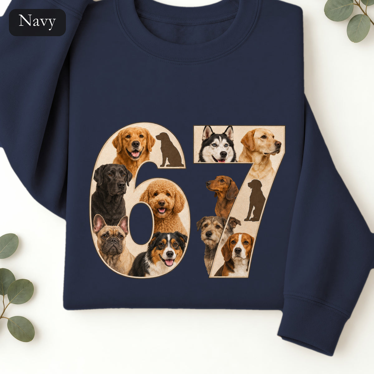 67 Dogs Shirt, Funny 67 Meme Dog Tee, Trendy Dog Number Gift, Dog Lover Sweatshirt