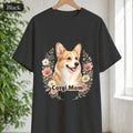 Corgi Mom Shirt, Corgi Mama Tee, Dog Mom Gift, Wildflower Corgi Lover Sweatshirt, Cute Dog Owner Gift