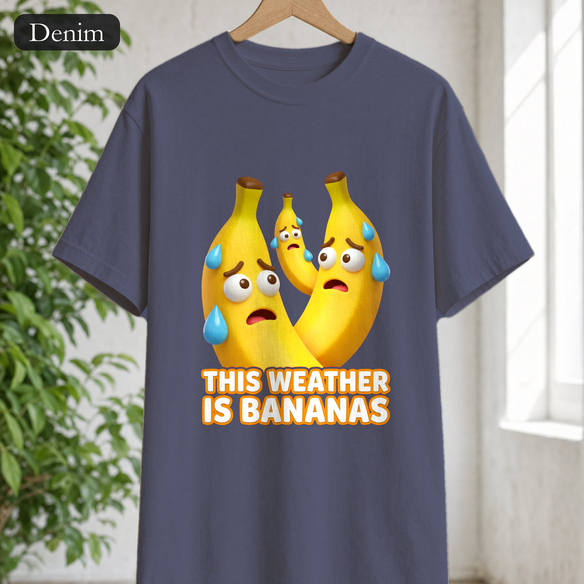 This Weather Is Bananas Shirt, Funny Sweating Banana Tee, Summer Heat Humor Gift, Hot Weather Pun Sweatshirt
