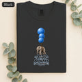 Blue Balloons Elephant illustration Shirt | Flight Always inspired quote