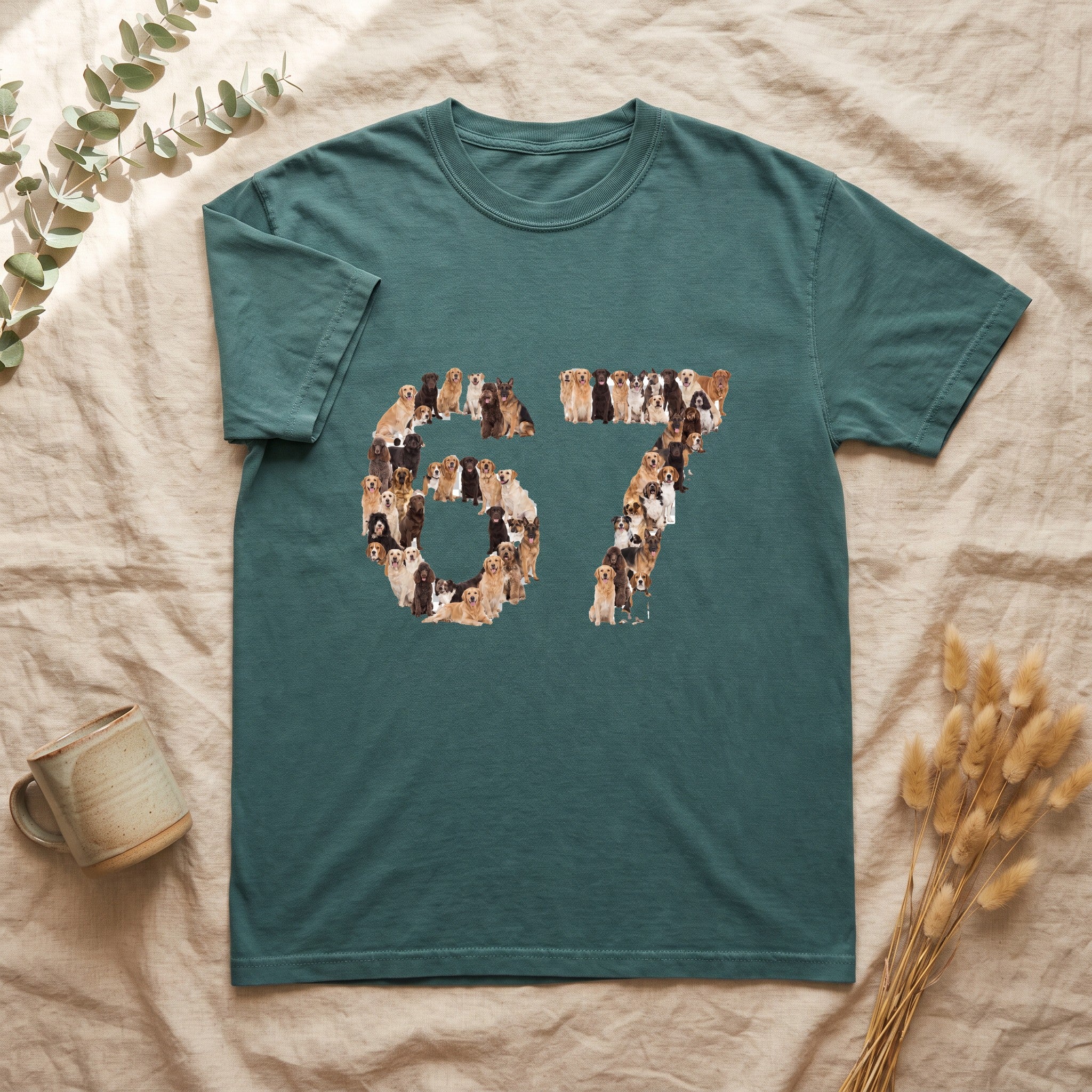 67 Dogs Shirt, Funny 67 Meme Dog Tee, Trendy Dog Number Gift, Dog Lover Sweatshirt