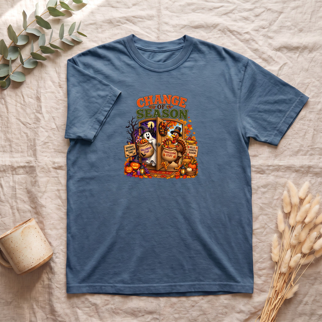 Change Season shirt | Halloween autumn pumpkins spooky tombstones