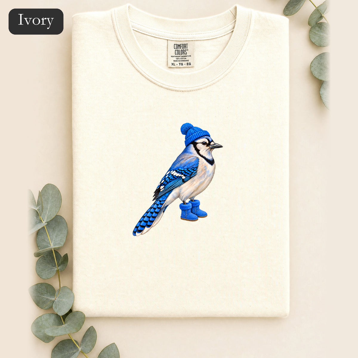 Blue Jay Illustration Shirt | Bird Graphic, Nature Theme