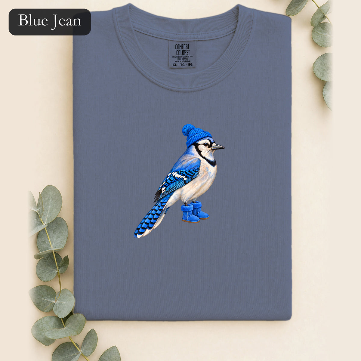 Blue Jay Illustration Shirt | Bird Graphic, Nature Theme