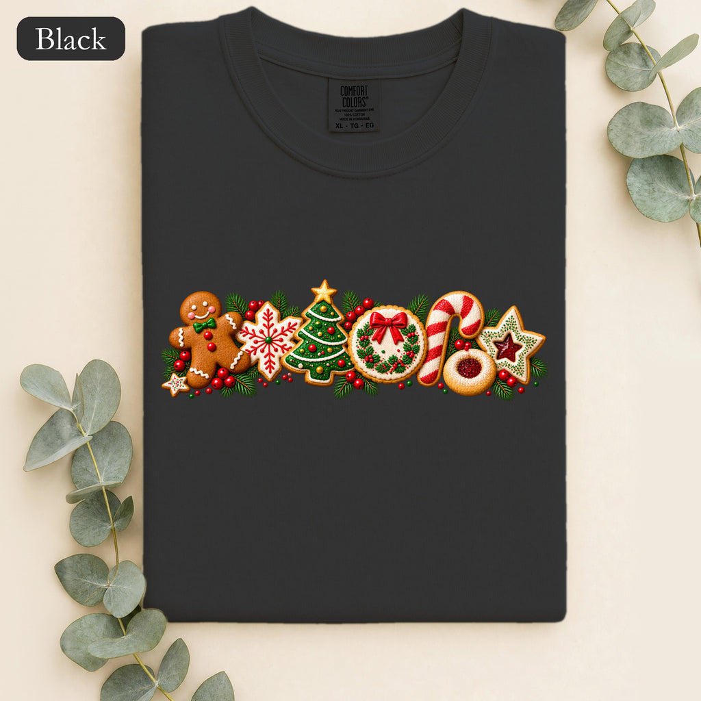 Christmas Cookie Line Up Shirt | Gingerbread Tree Candy Cane Ornament