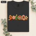 Christmas Cookie Line Up Shirt | Gingerbread Tree Candy Cane Ornament
