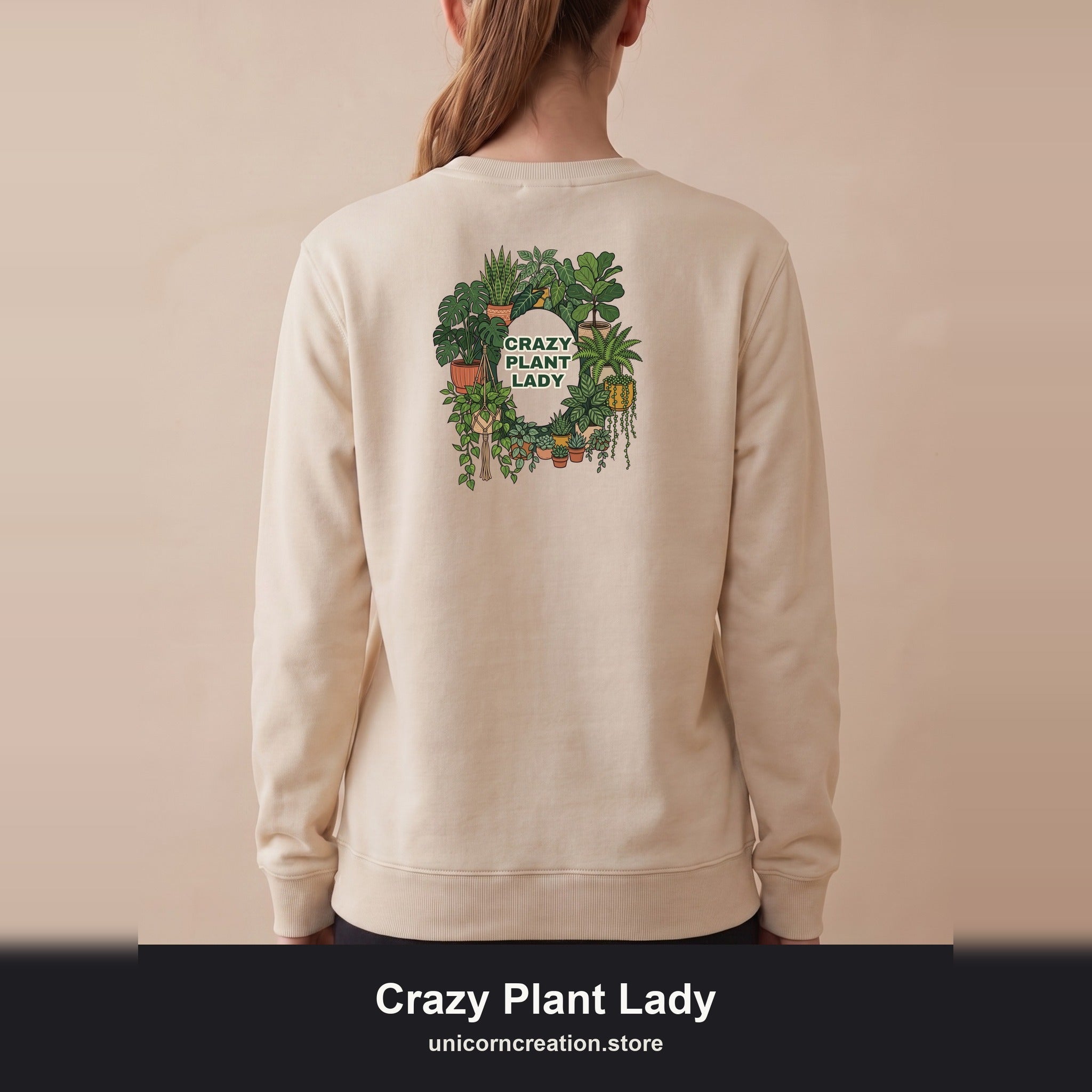 Crazy Plant Lady Shirt, Plant Mom Tee, Houseplant Lover Gift, Gardening Plant Sweatshirt
