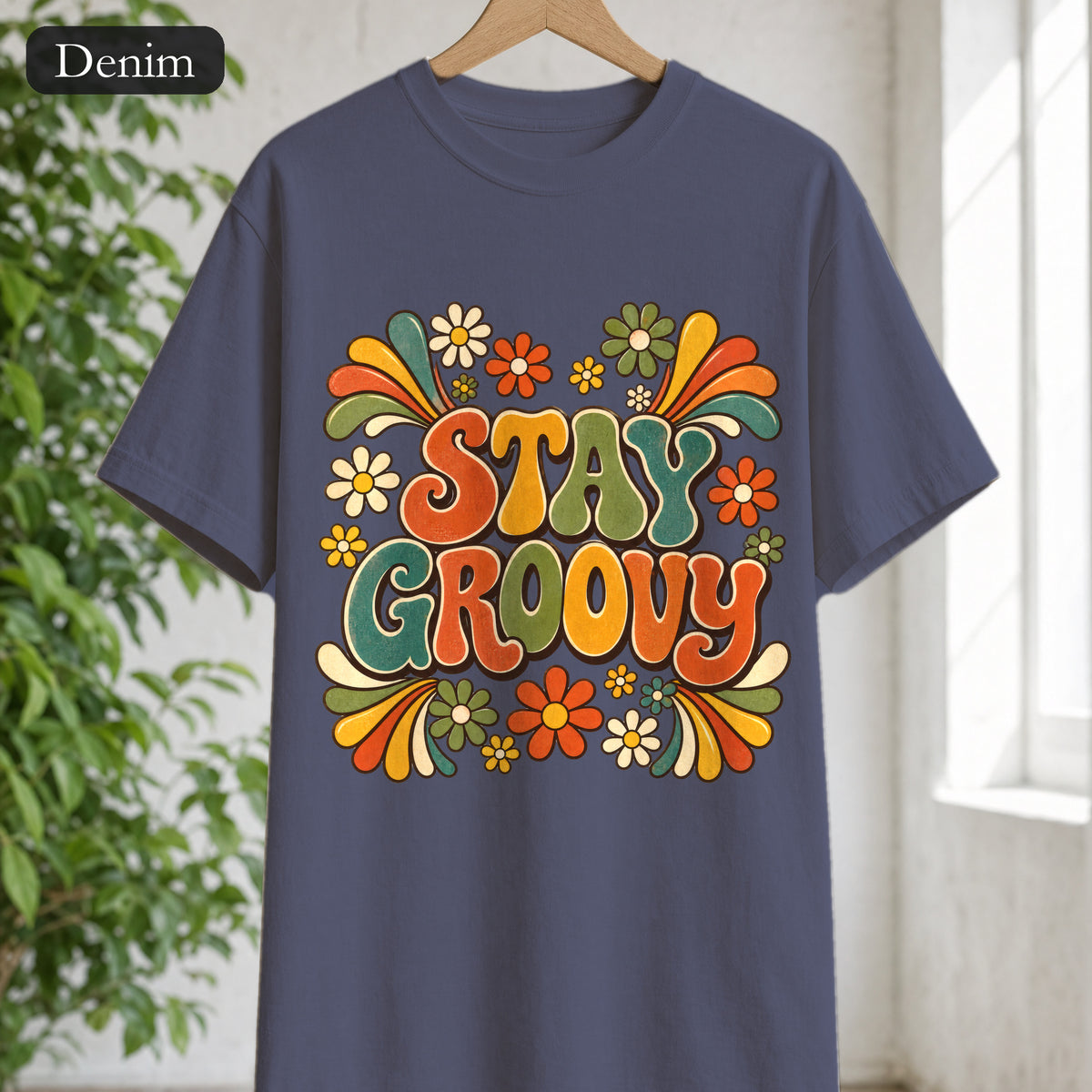 Stay Groovy Shirt, Retro 70s Tee, Groovy Aesthetic Gift, Positive Vibes Sweatshirt