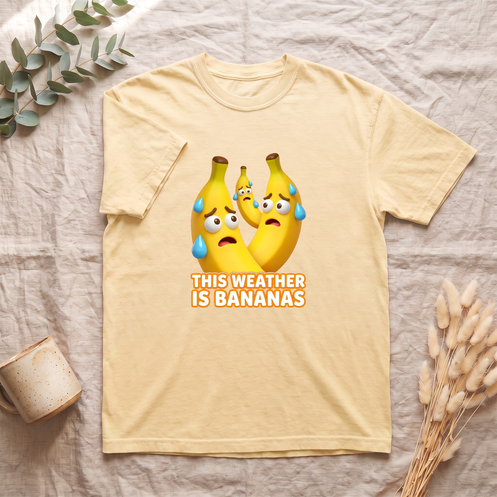 This Weather Is Bananas Shirt, Funny Sweating Banana Tee, Summer Heat Humor Gift, Hot Weather Pun Sweatshirt