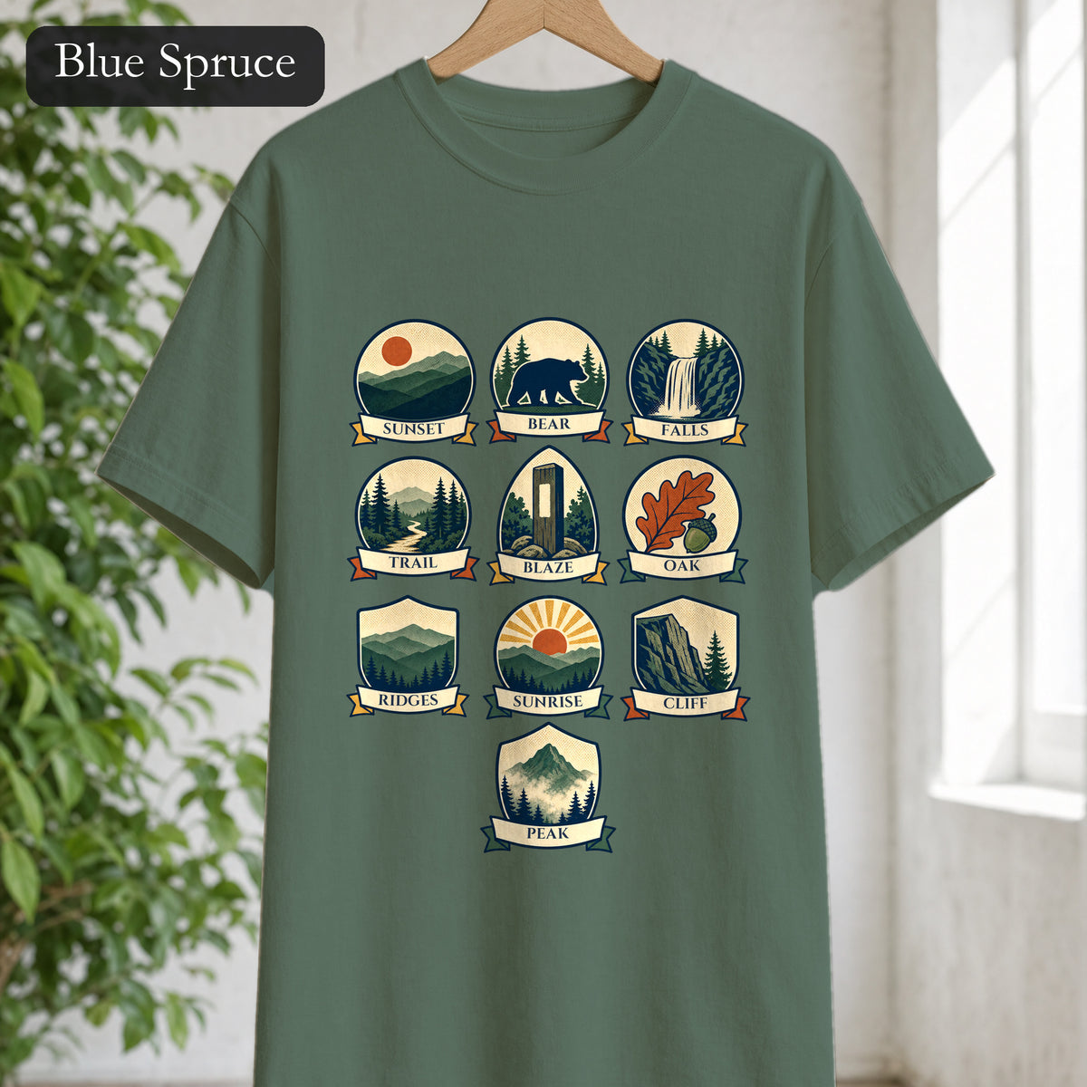 Appalachian Trail Shirt, Hiking Badge Tee, AT Thru Hiker Gift, Retro Adventure Nature Sweatshirt