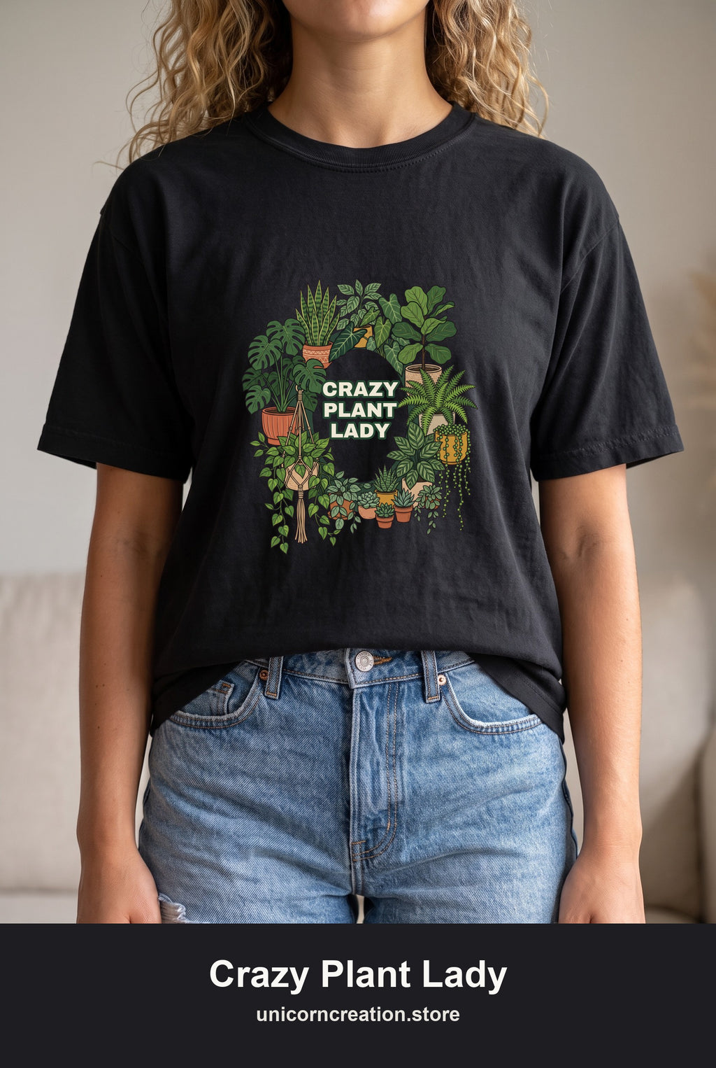 Crazy Plant Lady Shirt, Plant Mom Tee, Houseplant Lover Gift, Gardening Plant Sweatshirt