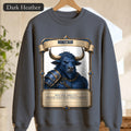 Minotaur Never Asks for Directions Shirt, Funny RPG Stat Card Tee, Tabletop Gamer D20 Gift, Fantasy Dungeon Sweatshirt