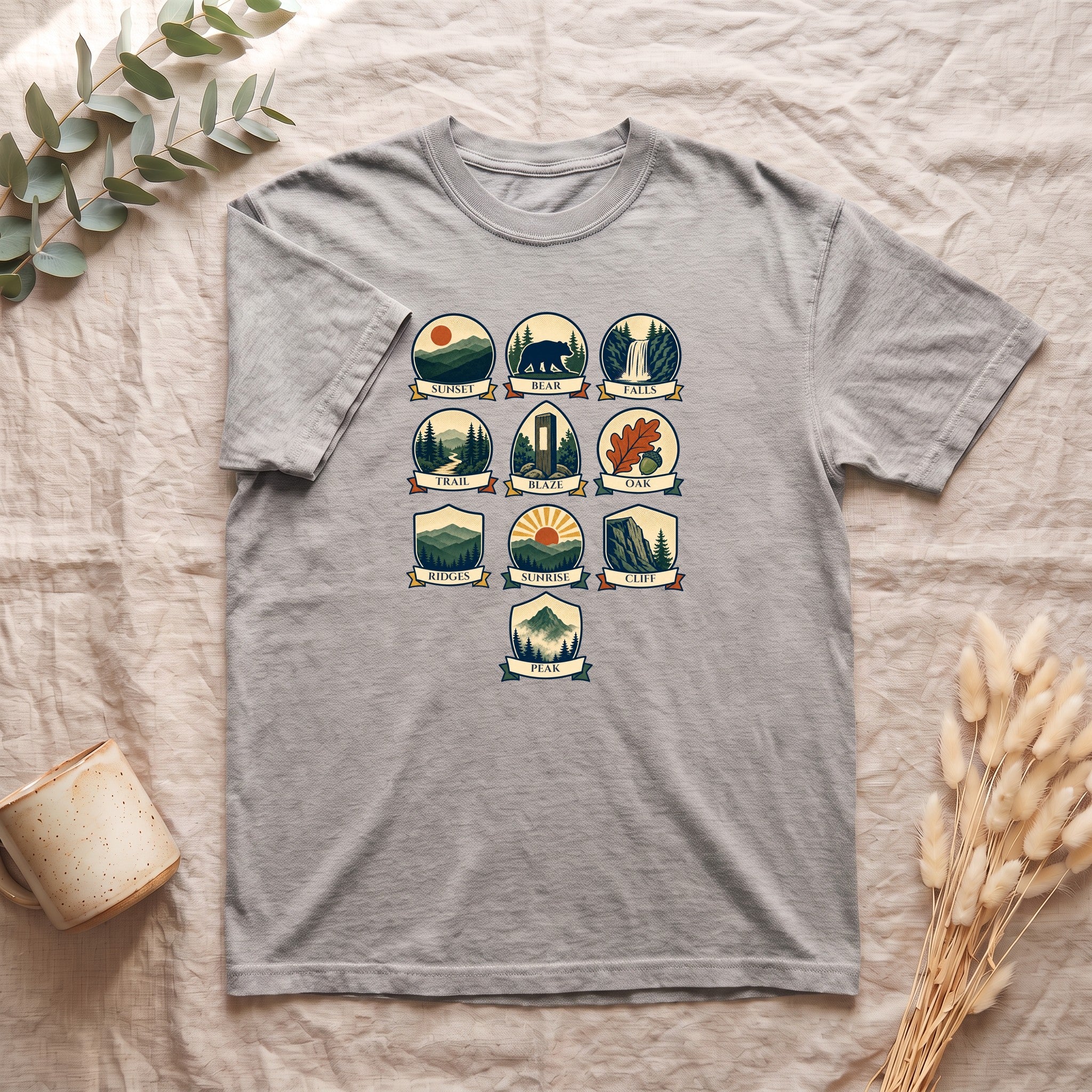 Appalachian Trail Shirt, Hiking Badge Tee, AT Thru Hiker Gift, Retro Adventure Nature Sweatshirt