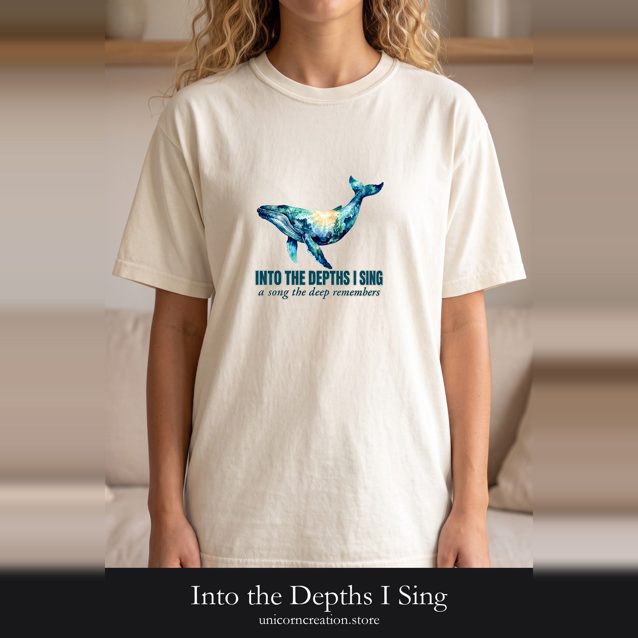Into the Depths I Sing Shirt, Humpback Whale Double Exposure Tee, Ocean Lover Marine Life Gift, Nautical Sweatshirt