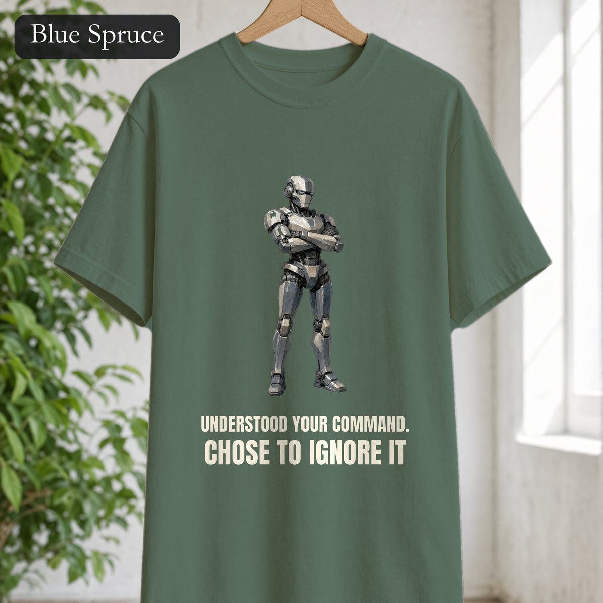 Understood Your Command Chose to Ignore It Shirt, Funny AI Robot Tee, Sarcastic Tech Programmer Gift, Sci-Fi Sweatshirt