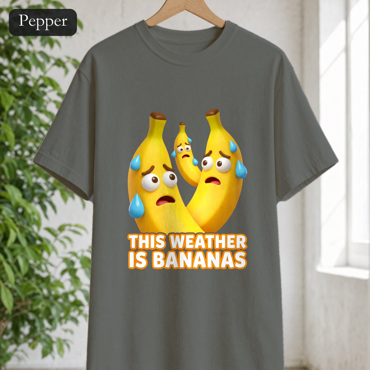 This Weather Is Bananas Shirt, Funny Sweating Banana Tee, Summer Heat Humor Gift, Hot Weather Pun Sweatshirt
