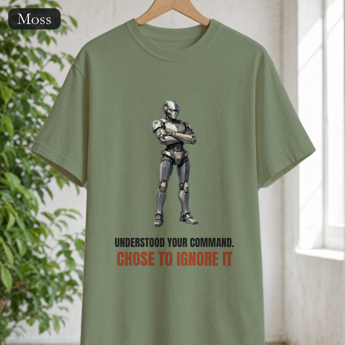 Understood Your Command Chose to Ignore It Shirt, Funny AI Robot Tee, Sarcastic Tech Programmer Gift, Sci-Fi Sweatshirt