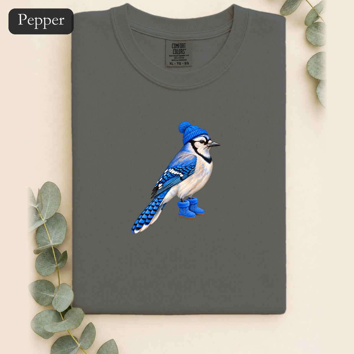 Blue Jay Illustration Shirt | Bird Graphic, Nature Theme