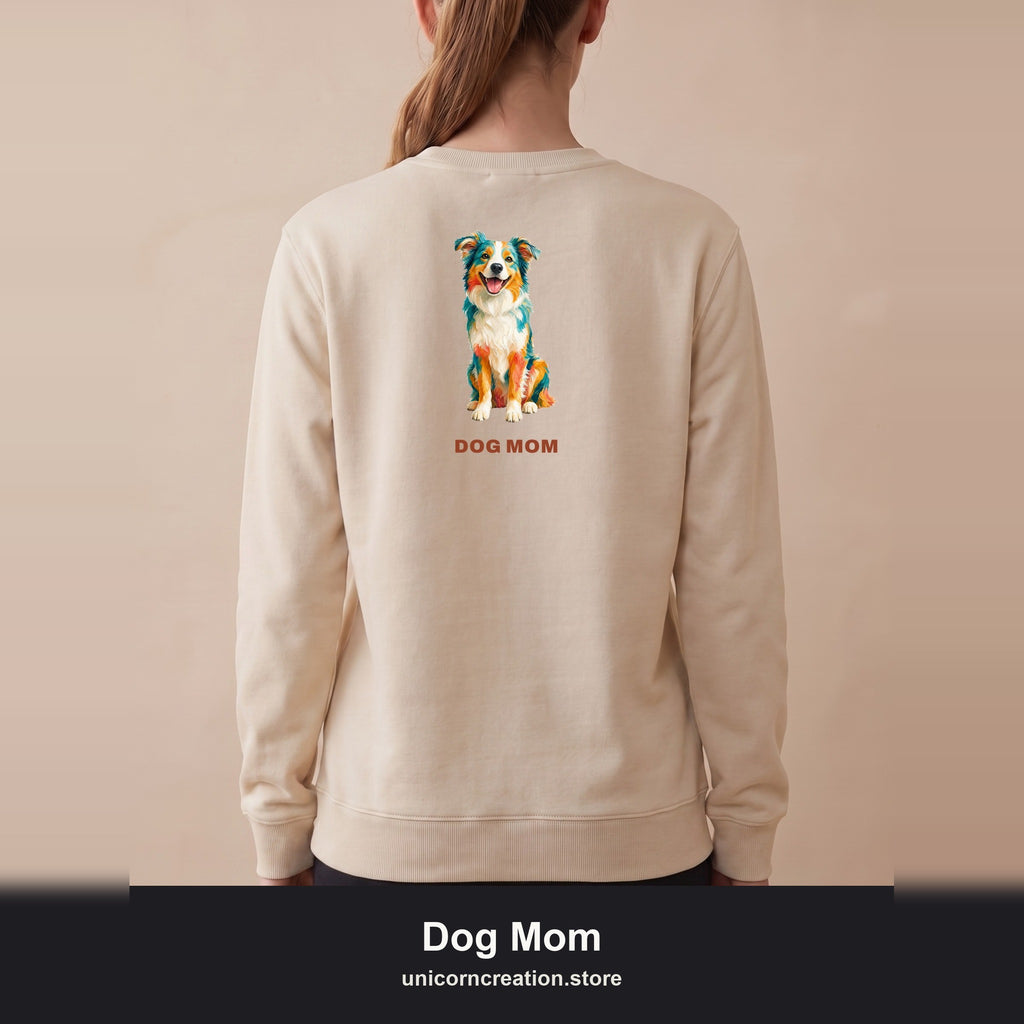 Dog Mom Shirt, Vibrant Painterly Dog Tee, Bold Dog Lover Gift, Colorful Dog Owner Sweatshirt