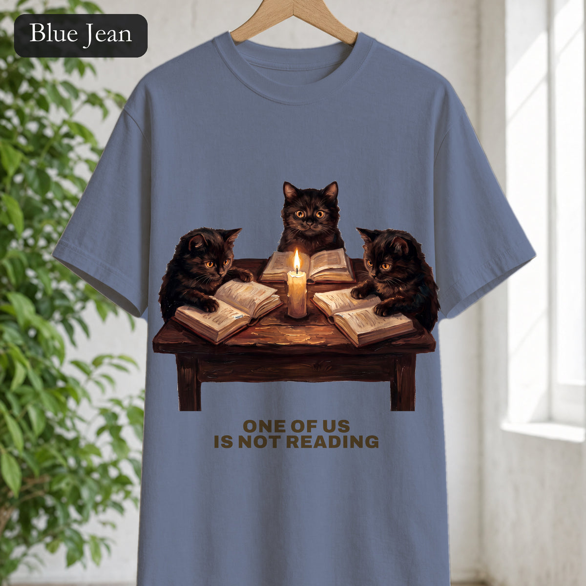 Book Club Cats Shirt, One Of Us Is Not Reading Tee, Funny Book Club Group Tee, Reader Cat Lover Gift