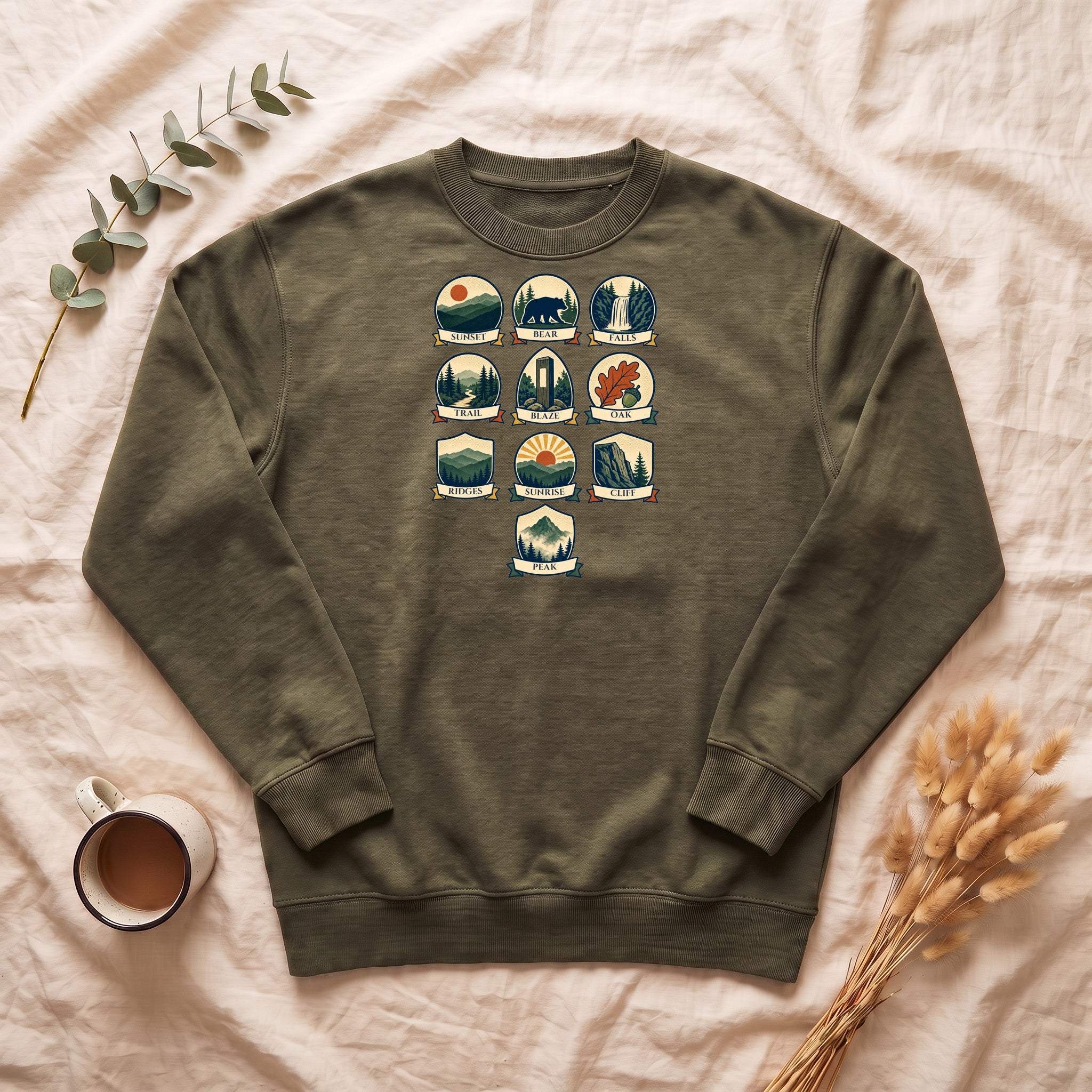 Appalachian Trail Shirt, Hiking Badge Tee, AT Thru Hiker Gift, Retro Adventure Nature Sweatshirt