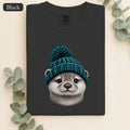 Otter Wearing Beanie Shirt | Cute Animal Illustration