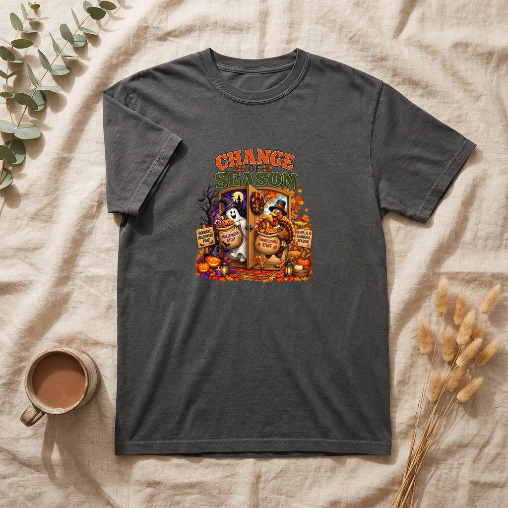 Change Season shirt | Halloween autumn pumpkins spooky tombstones