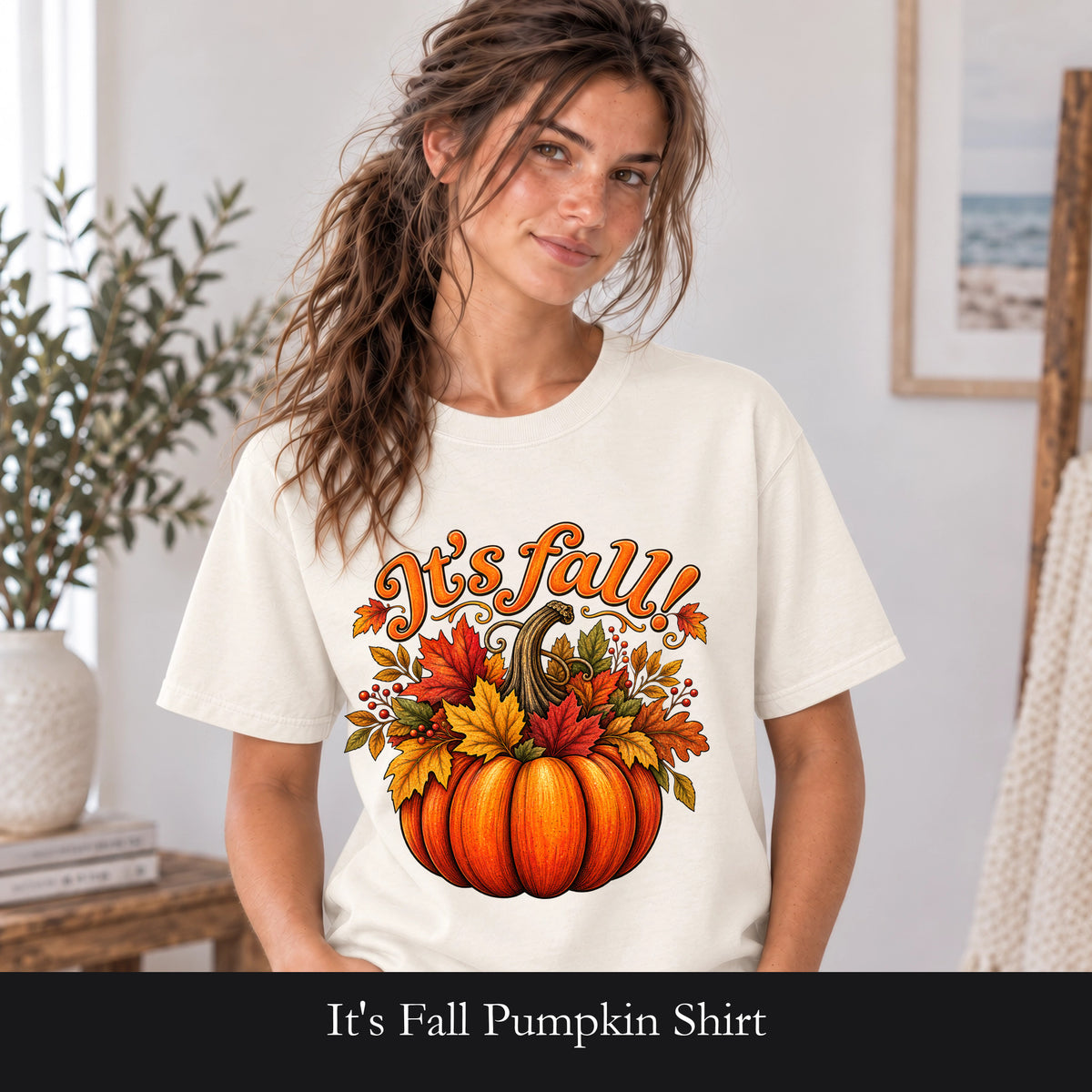 It's Fall Pumpkin Shirt | Autumn Leaves Harvest