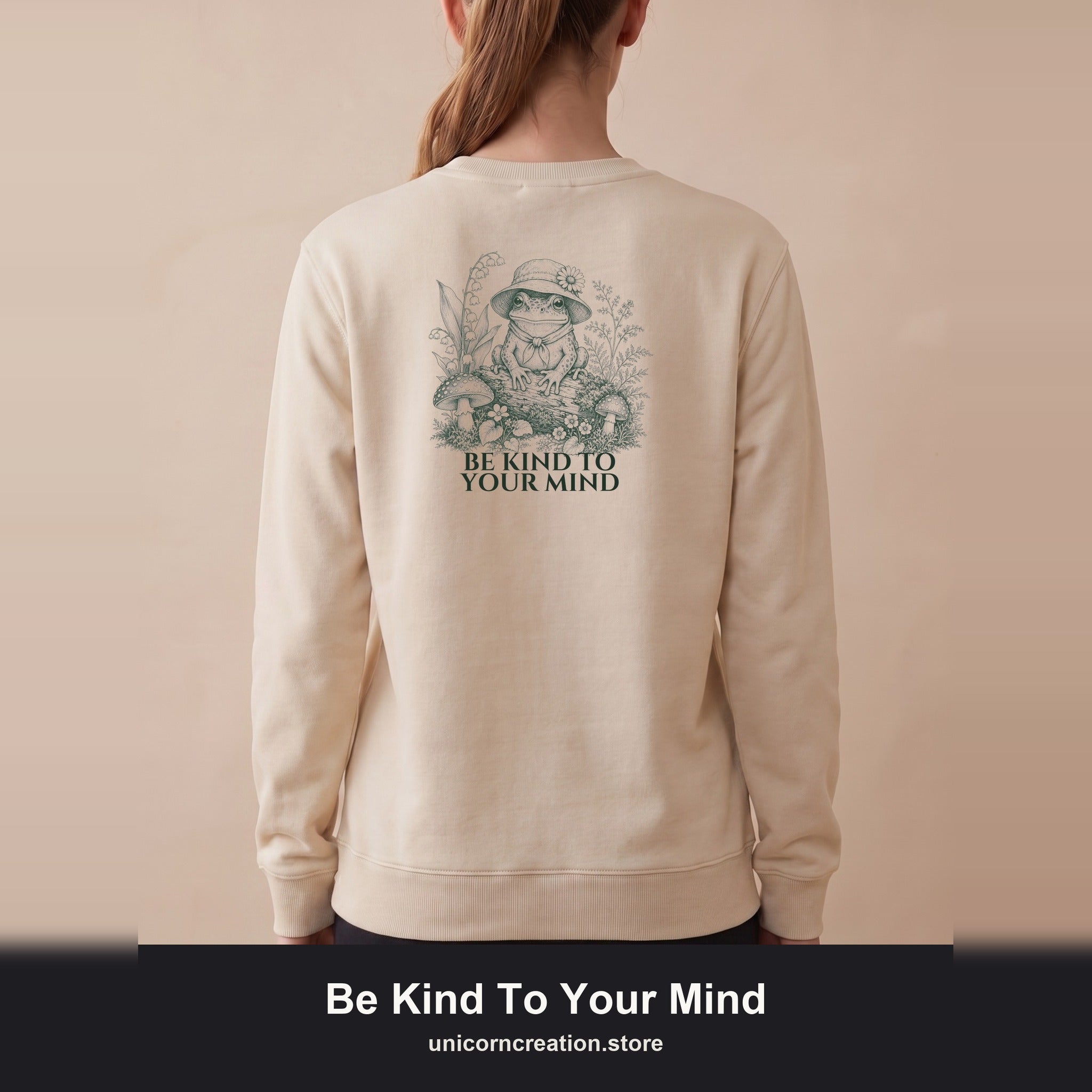Be Kind To Your Mind Shirt, Cute Frog Tee, Mental Health Awareness Gift, Kawaii Frog Sweatshirt