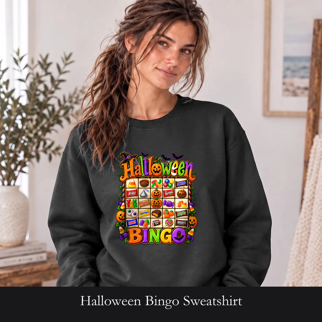 Halloween Bingo Sweatshirt | Halloween Bingo Crewneck