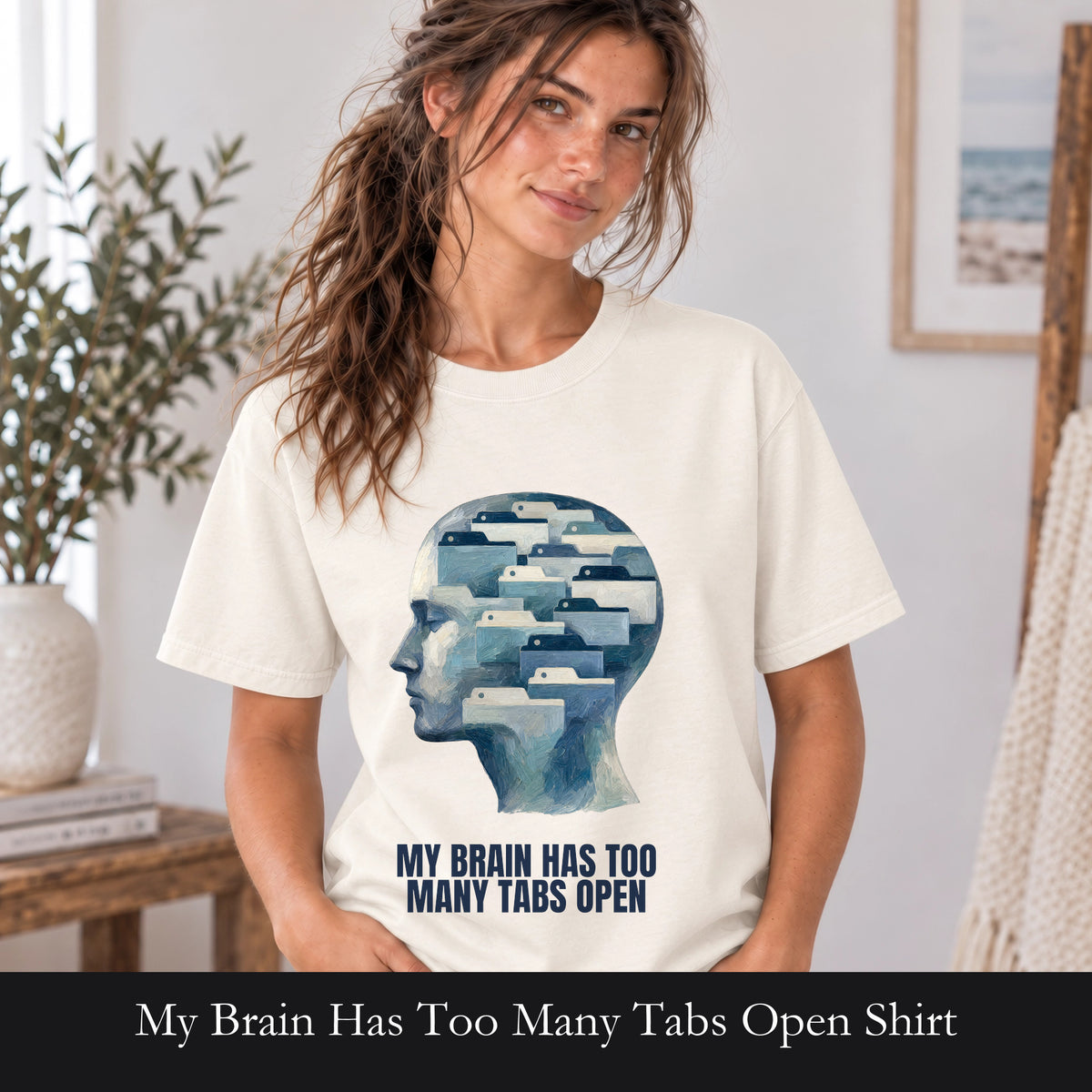 My Brain Has Too Many Tabs Open Shirt, Funny ADHD Tech Tee, Overwhelmed Programmer Gift, Sarcastic Sweatshirt