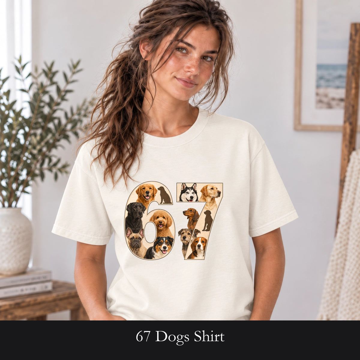 67 Dogs Shirt, Funny 67 Meme Dog Tee, Trendy Dog Number Gift, Dog Lover Sweatshirt