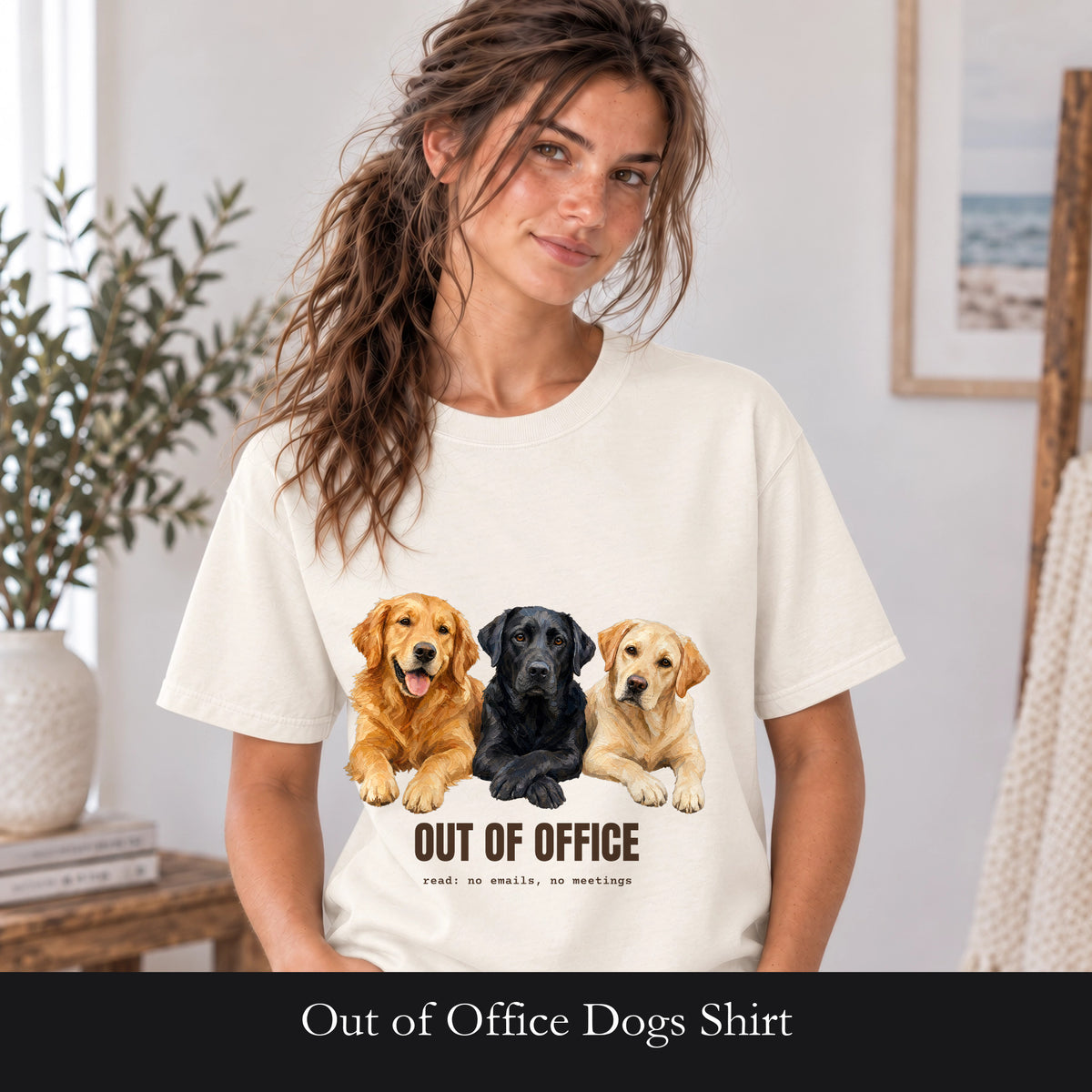 Out of Office Dogs Shirt, No Emails No Meetings Tee, Funny Work Dog Lover Gift, Lazy Weekend Sweatshirt