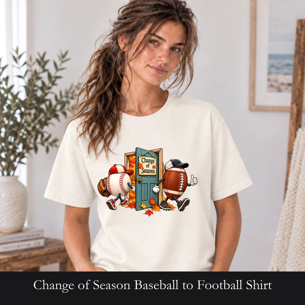 Change of Season Baseball to Football Shirt | Fall Sports